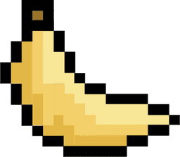 pixel banana